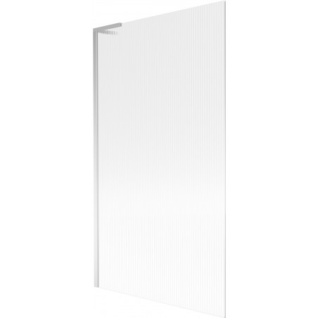 Mexen Next L vonios pertvara, viena pusė, 100 x 150 cm, dryžiai, chromas - 895-100-000-03-09-01