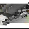 Mexen Next L vonios ekranas, vienos dalies 50 x 150 cm, dryžuota, balta - 895-050-000-03-09-20