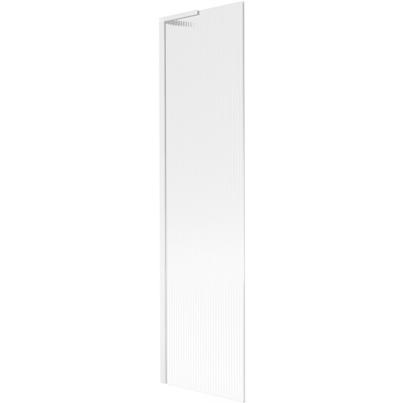 Mexen Next L vonios ekranas, vienos dalies 50 x 150 cm, dryžuota, balta - 895-050-000-03-09-20
