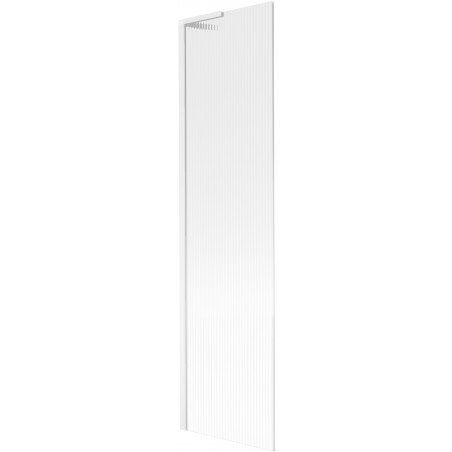 Mexen Next L vonios ekranas, vienos dalies 50 x 150 cm, dryžuota, balta - 895-050-000-03-09-20