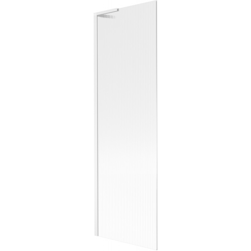 Mexen Next L vonios sienelė 1-durų 60 x 150 cm, dryžuota, balta - 895-060-000-03-09-20