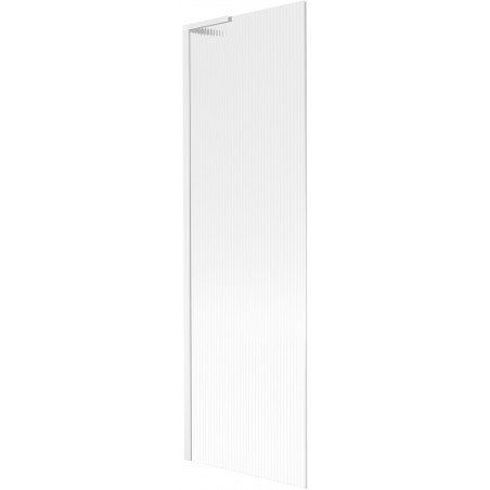 Mexen Next L vonios sienelė 1-durų 60 x 150 cm, dryžuota, balta - 895-060-000-03-09-20