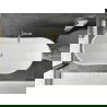 Mexen Montana laisvai pastatoma vonia 180 x 90 cm, balta, auksinė šepetėliu - 52011809000-55