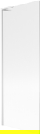 Mexen Next L sulankstoma vonios sienelė 1-vožtuvė 70 x 150 cm, dryžuota, balta - 895-070-000-03-09-20