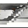 Mexen Montana laisvai stovinti vonia 180 x 90 cm, balta, šepečiu valyta varis - 52011809000-65