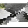 Mexen Montana vonia laisva, 180 x 90 cm, balta/juoda, chromo perteklius - 52011809075-01