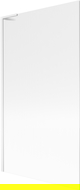 Mexen Next L vonios ekrano 1-duris 100 x 150 cm, dryžuotas, baltas - 895-100-000-03-09-20