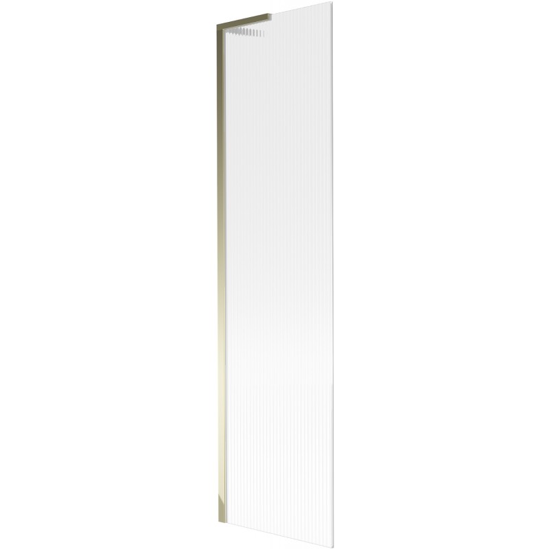 Mexen Next L vonios ekrano skydelis su 1 durimis 50 x 150 cm, dryžiai, auksinis - 895-050-000-03-09-50