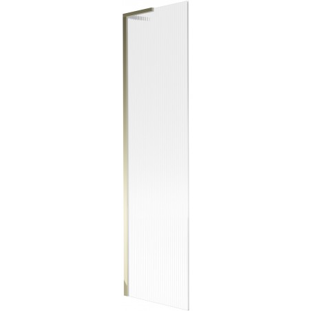 Mexen Next L vonios ekrano skydelis su 1 durimis 50 x 150 cm, dryžiai, auksinis - 895-050-000-03-09-50