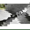 Mexen Montana laisvai stovinti vonia 180 x 90 cm, balta / juoda, šautuvas gun gray šlifuota - 52011809075-66