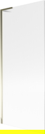 Mexen Next L vonios kambario pertvara, vienos dalies, 80 x 150 cm, dryžuotas, auksinis - 895-080-000-03-09-50