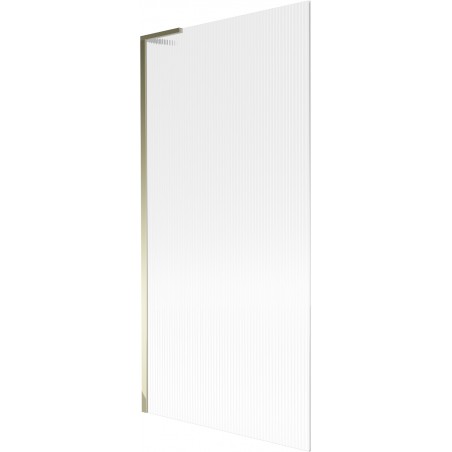 Mexen Next L vonios sienelė 1-durų 90 x 150 cm, dryžuota, auksinė - 895-090-000-03-09-50