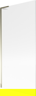 Mexen Next L vonios sienelė 1-durų 90 x 150 cm, dryžuota, auksinė - 895-090-000-03-09-50