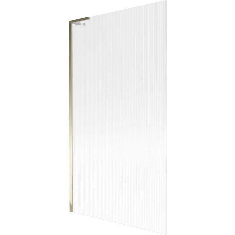 Mexen Next L vonios ekranas su 1 sparnu 100 x 150 cm, dryžiai, auksinis - 895-100-000-03-09-50