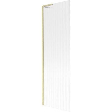 Mexen Next L vonios pertvara su vienu skydeliu, 60 x 150 cm, dryžuotas, auksinis šlifuotas - 895-060-000-03-09-55