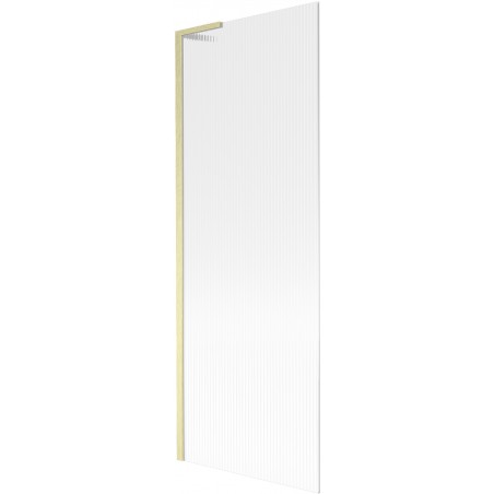Mexen Next L vonios užuolaida 1 sparno 70 x 150 cm, dryžuota, auksinė šlifuota - 895-070-000-03-09-55