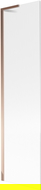 Mexen Next L vonios kambario pertvara, 1 durys, 50 x 150 cm, juostelės, rožinis auksas - 895-050-000-03-09-60