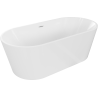 Mexen Luna laisvai pastatoma vonia 160 x 75 cm, balta, baltas persipylimas - 52031607500-20