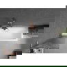 Mexen Next L vonios uždanga 1-duris 50 x 150 cm, juostelės, šlifuotas varis - 895-050-000-03-09-65