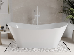 Mexen Celia laisva vonia 170 x 75 cm, balta, balta perla - 52331707500-20