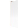 Mexen Next L vonios užuolaida 1-durė 70 x 150 cm, dryžiai, šlifuotas varis - 895-070-000-03-09-65