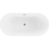 Mexen Luna laisvai stovinti vonia 150 x 75 cm, balta, gun gray šlifuota - 52031507500-66