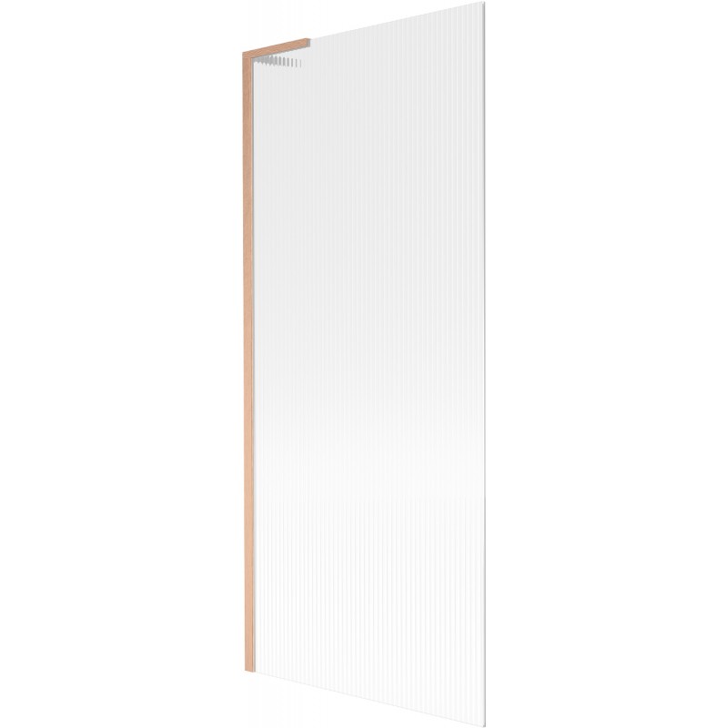 Mexen Next L vonios ekranas, vienas vyris, 80 x 150 cm, briaunuotas, šlifuotas varis - 895-080-000-03-09-65