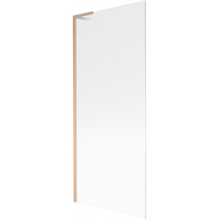 Mexen Next L vonios ekranas, vienas vyris, 80 x 150 cm, briaunuotas, šlifuotas varis - 895-080-000-03-09-65