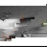 Mexen Next L vonios uždanga 1 sparno 100 x 150 cm, dryžuota, šlifuotas varis - 895-100-000-03-09-65