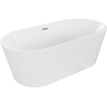 Mexen Luna laisvai pastatoma vonia 170 x 80 cm, balta, chrominis persipylimas - 52031708000-01