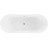 Mexen Celia laisvai pastatoma vonia 170 x 75 cm, balta, vario perdėta - 52331707500-65