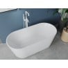 Mexen Luna laisvai stovinti vonia 170 x 80 cm, balta, baltas perpildymo angas - 52031708000-20