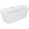 Mexen Luna laisvai pastatoma vonia 170 x 80 cm, balta, aukso perpylimas - 52031708000-50