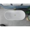 Mexen Luna laisvai pastatoma vonia 170 x 80 cm, balta, aukso perpylimas - 52031708000-50