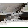 Mexen Celia laisvas stovas vonia 170 x 75 cm, balta / juoda, chromo perteklius - 52331707575-01