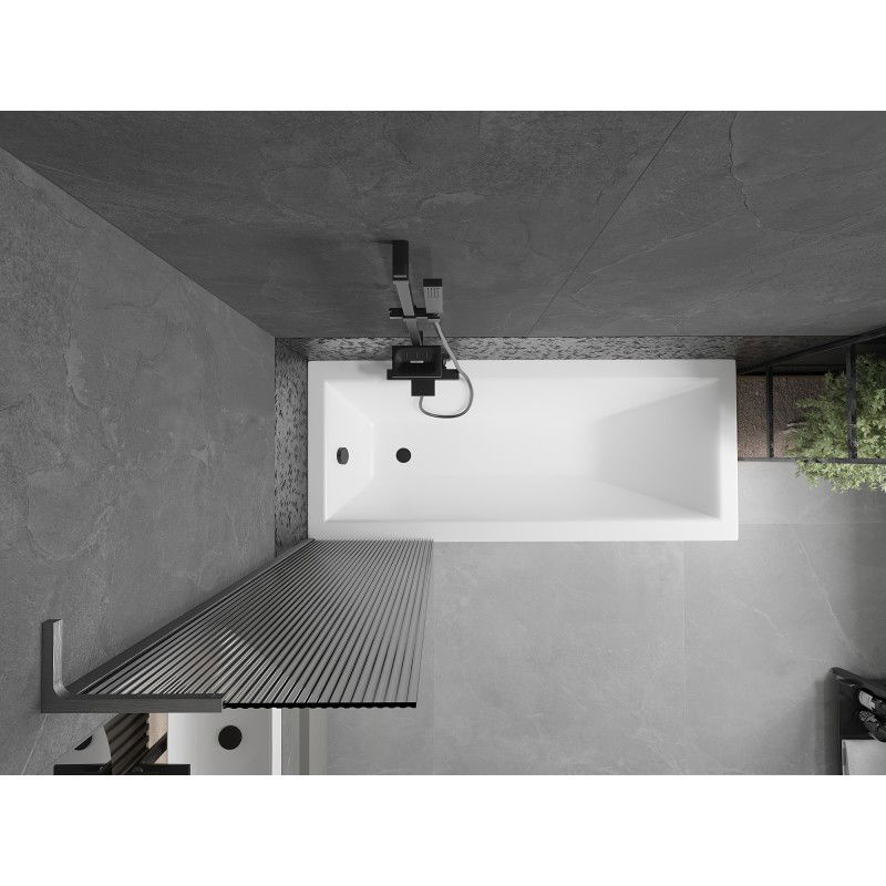 Mexen Next L vonios sienelė 1-durų 50 x 150 cm, juostelės, šlifuotas gun gray - 895-050-000-03-09-66