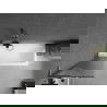 Mexen Next L vonios pertvara su 1 durimis 50 x 150 cm, dryžuotas, „gun gray“ šlifuota - 895-050-000-03-09-66