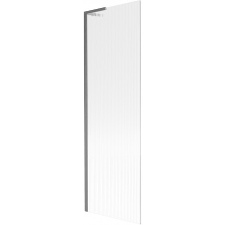 Mexen Next L vonios sienelė 1-duris 60 x 150 cm, dryžuota, šepetėlis gun gray - 895-060-000-03-09-66