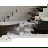 Mexen Celia laisvai stovinti vonia 170 x 75 cm, balta/juoda, gun gray šlifuotas perpilimas - 52331707575-66