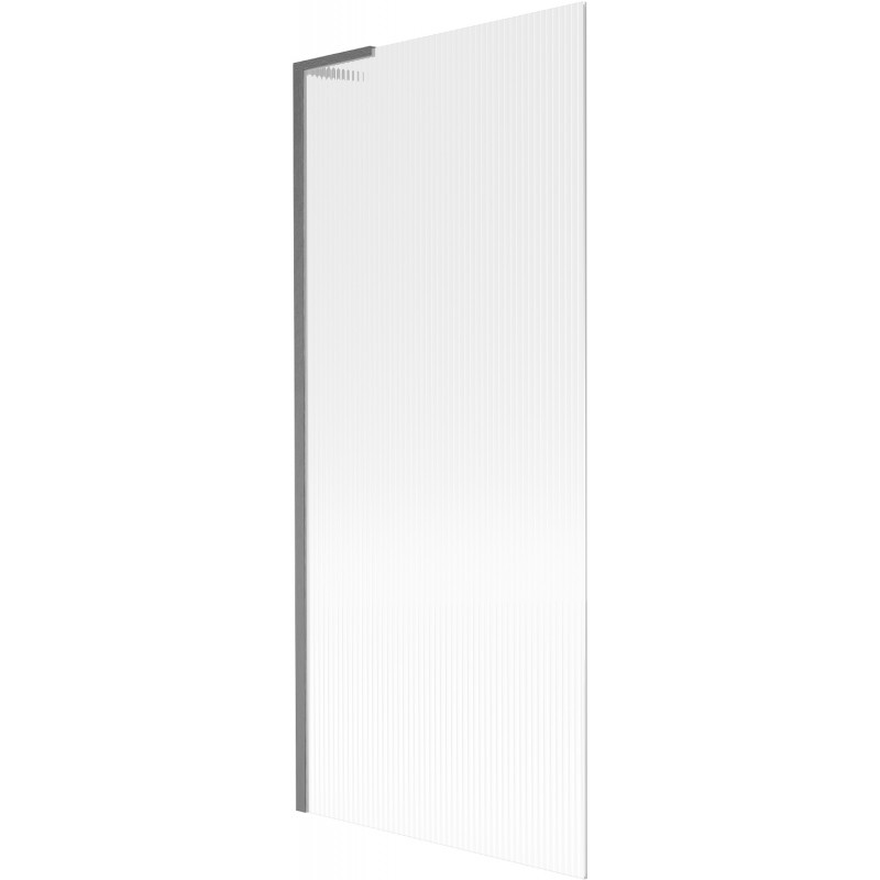 Mexen Next L vonios ekranas 1-duris 80 x 150 cm, dryžuotas, ginklo pilka šlifuota - 895-080-000-03-09-66
