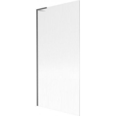 Mexen Next L vonios kambario pertvara, vienos dalies 90 x 150 cm, juostos, šautuvas pilkai šlifuotas - 895-090-000-03-09-66