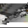 Mexen Next L vienos dalies vonios ekranas 100 x 150 cm, dryžuota, šepetėlis gun grey - 895-100-000-03-09-66
