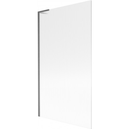 Mexen Next L vienos dalies vonios ekranas 100 x 150 cm, dryžuota, šepetėlis gun grey - 895-100-000-03-09-66