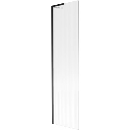 Mexen Next L vonios užuolaida, 1 dalies, 50 x 150 cm, dryžuota, juoda - 895-050-000-03-09-70