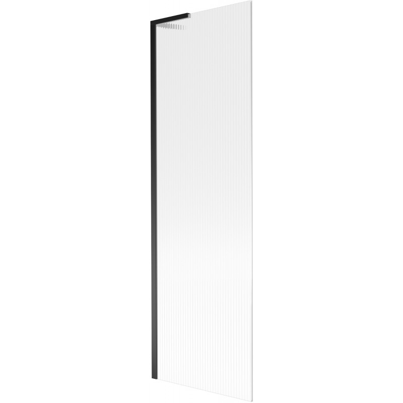 Mexen Next L vonios sienelė 1-durų 60 x 150 cm, dryžiai, juoda - 895-060-000-03-09-70
