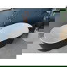 Mexen Luna laisvas 150 x 75 cm, balta/juoda, šlifuota varinė perteklius - 52031507575-65
