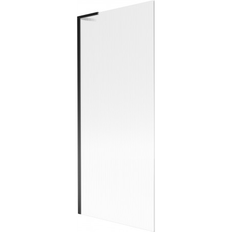 Mexen Next L vonios sienelė 1-duris 80 x 150 cm, juostelės, juodas - 895-080-000-03-09-70