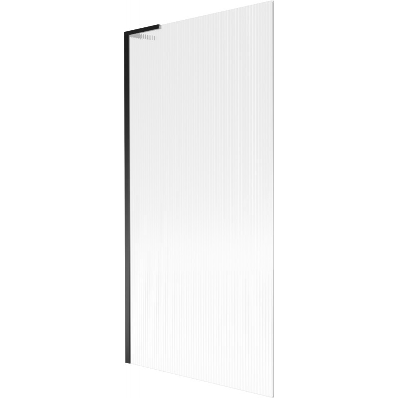 Mexen Next L vonios apsauga vienos dalies, 90 x 150 cm, su grioveliais, juoda - 895-090-000-03-09-70