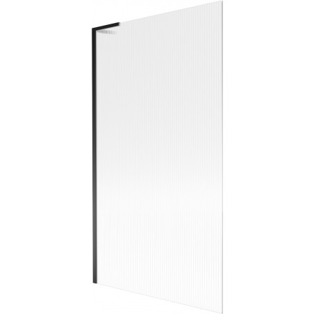 Mexen Next L vonios užtvara 1-durų 100 x 150 cm, ruoželiai, juoda - 895-100-000-03-09-70