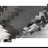 Mexen Next L vonios pertvara su vienu varčia, 50 x 150 cm, briaunuotas, gun metal - 895-050-000-03-09-95